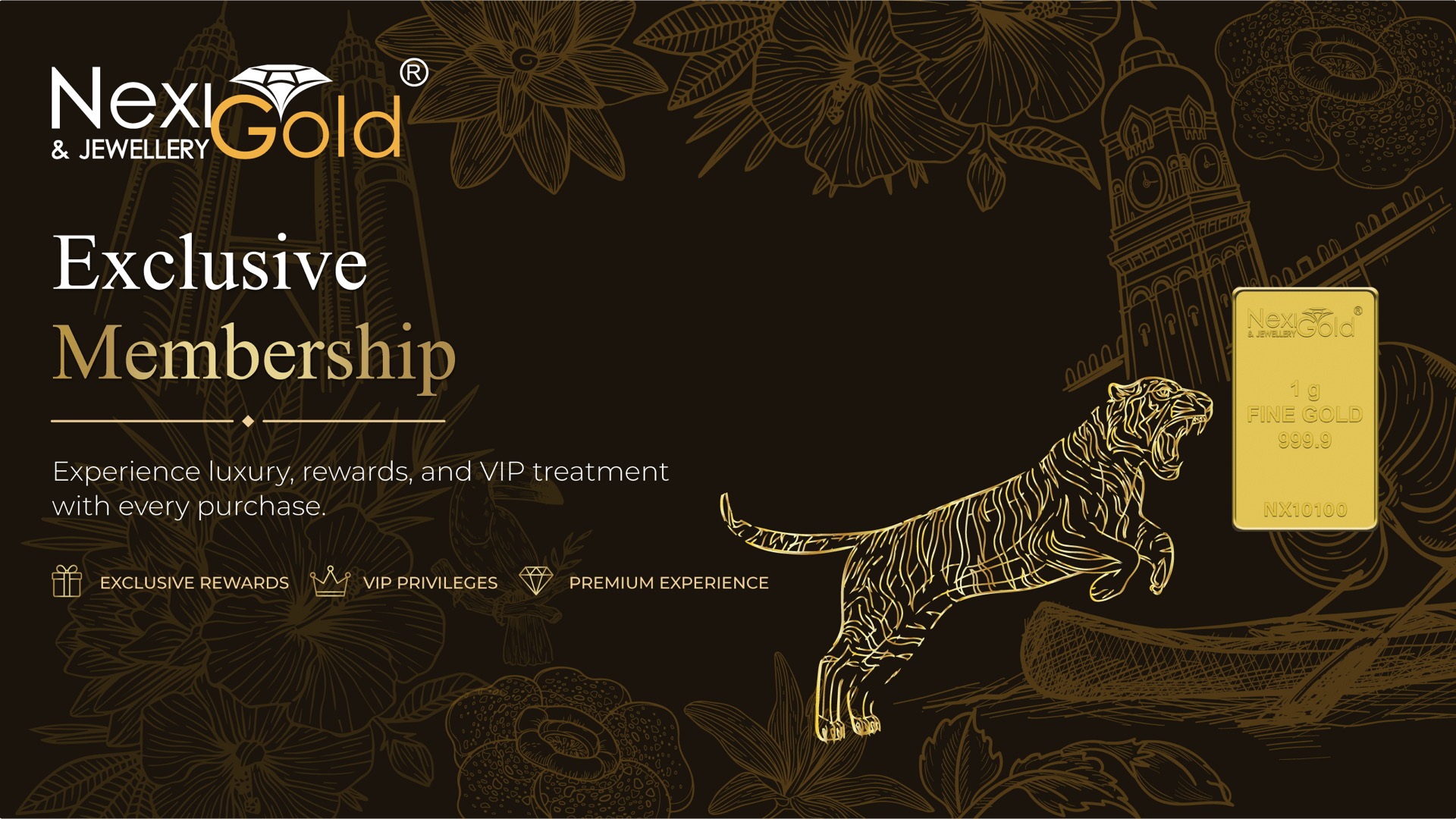 Nexigold Exclusive Membership — experience luxury, rewards, and VIP treatment with every gold purchase