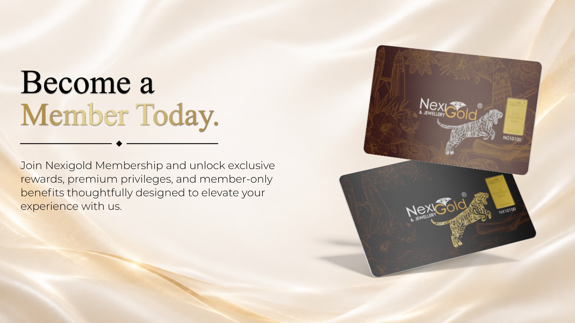 Become a Nexigold member today and unlock exclusive rewards and member-only privileges